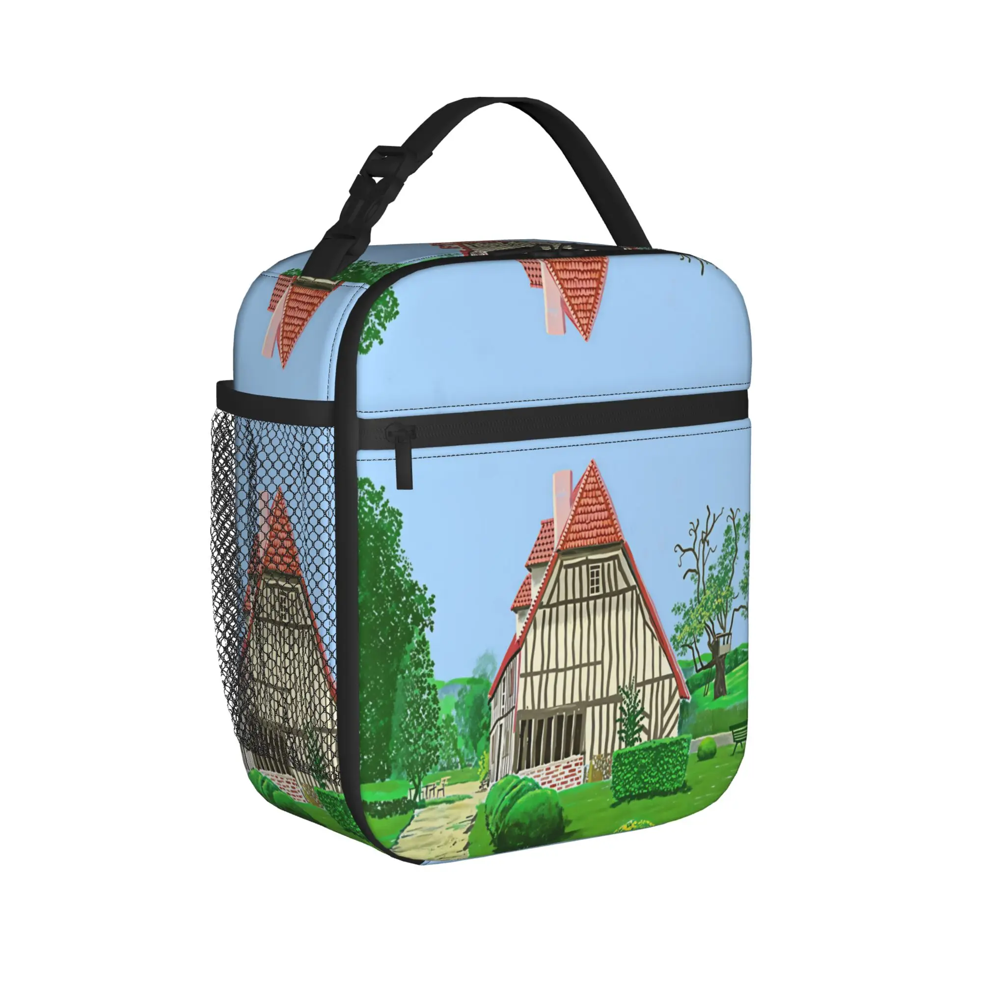 David Hockney Art   Kandang Pitek Poster Lunch Bag Portable Lunch Box Adult Office Print Cooler Bag Oxford Thermal Tote Handbags