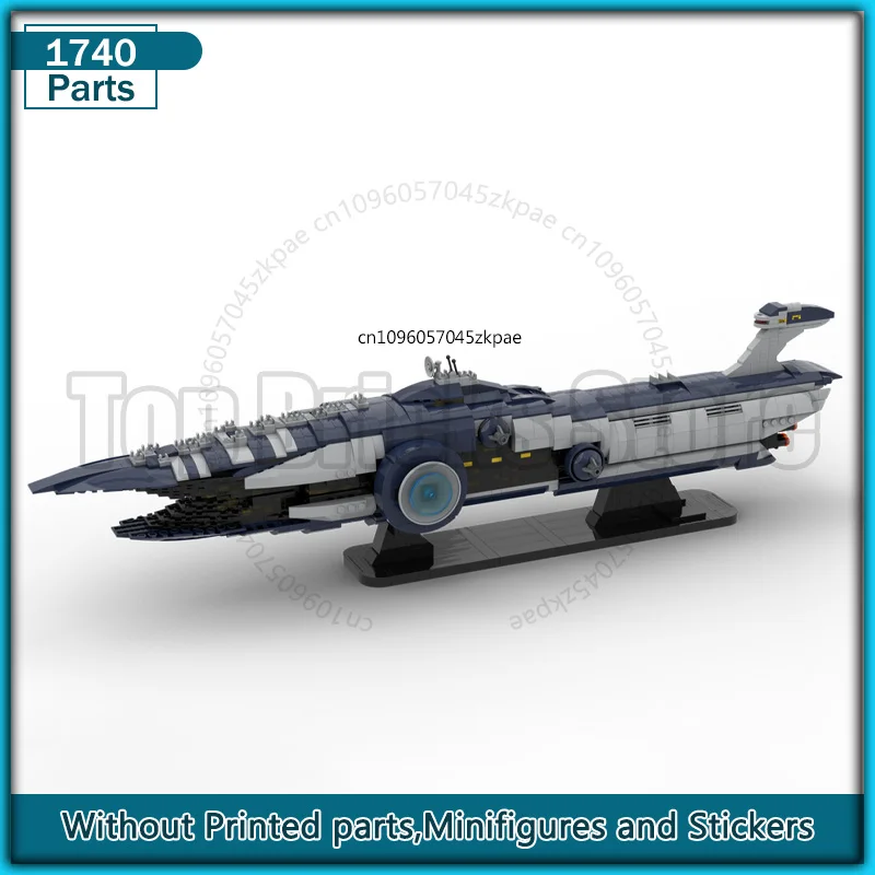 

Space Movie MOC Building Block Spaceship Originality Assembly Bricks Model Sets Display Collection Toys Aircraft Transportion