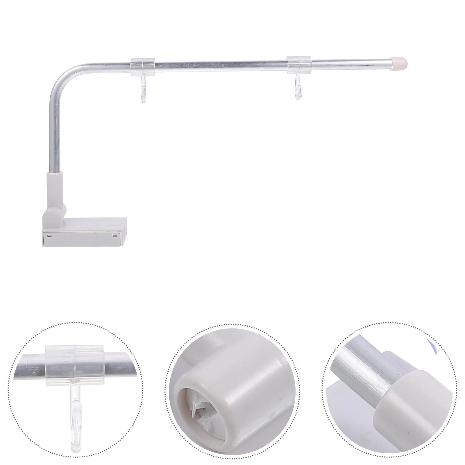 

6PCS Acrylic Bracket for 8.16 Wide 90° Magnetic Base Acrylic Strip White Magnetic Stand Sign Display Holder Letter Board Mount