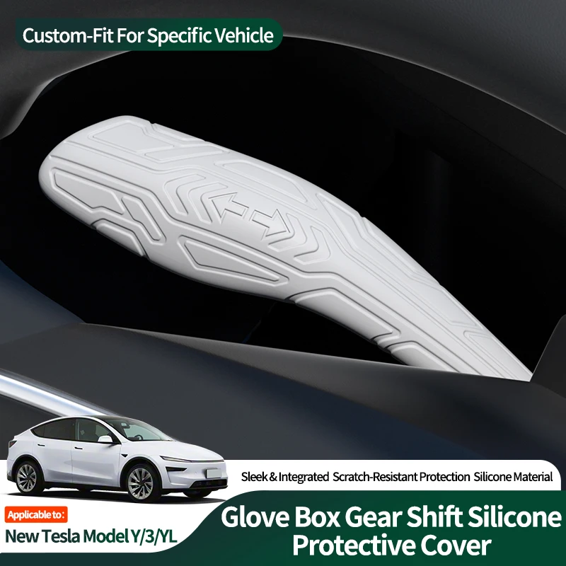 For Tesla Model Y Juniper, Model 3 Highland & Model YL (2025-) Silicone Steering Column Shifter Cover Gear Shift Lever Protector