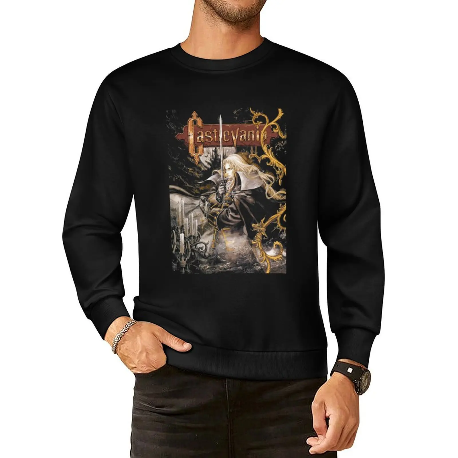 

Castlevania - Symphony of the Night Pullover Hoodie japanese style men's clothes graphic sweatshirts