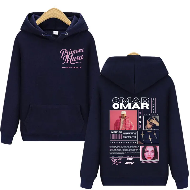 المغني عمر كورتز بريميرا موسى ألبوم الجرافيك هوديي الرجال النساء الملابس Y2k موضة البلوفرات Harajuku الهيب هوب مقنعين البلوز