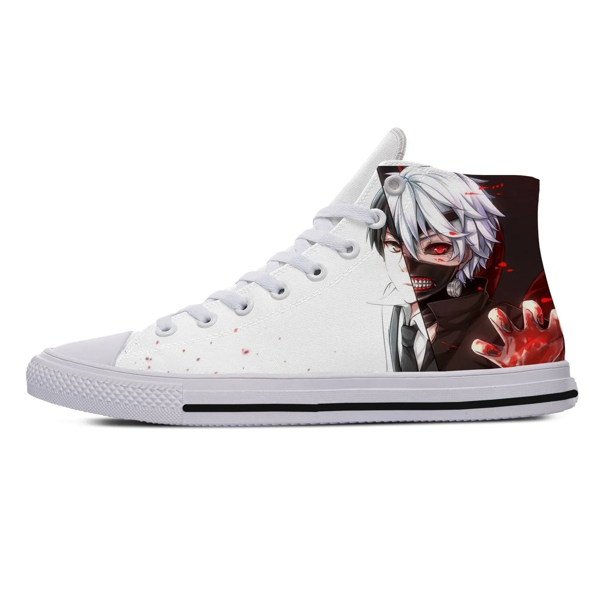 Hot musim panas Fashion terbaru Wanita Pria Tokyo Ghoul bersirkulasi Sneakers ringan kualitas tinggi bantuan tinggi sepatu papan kasual