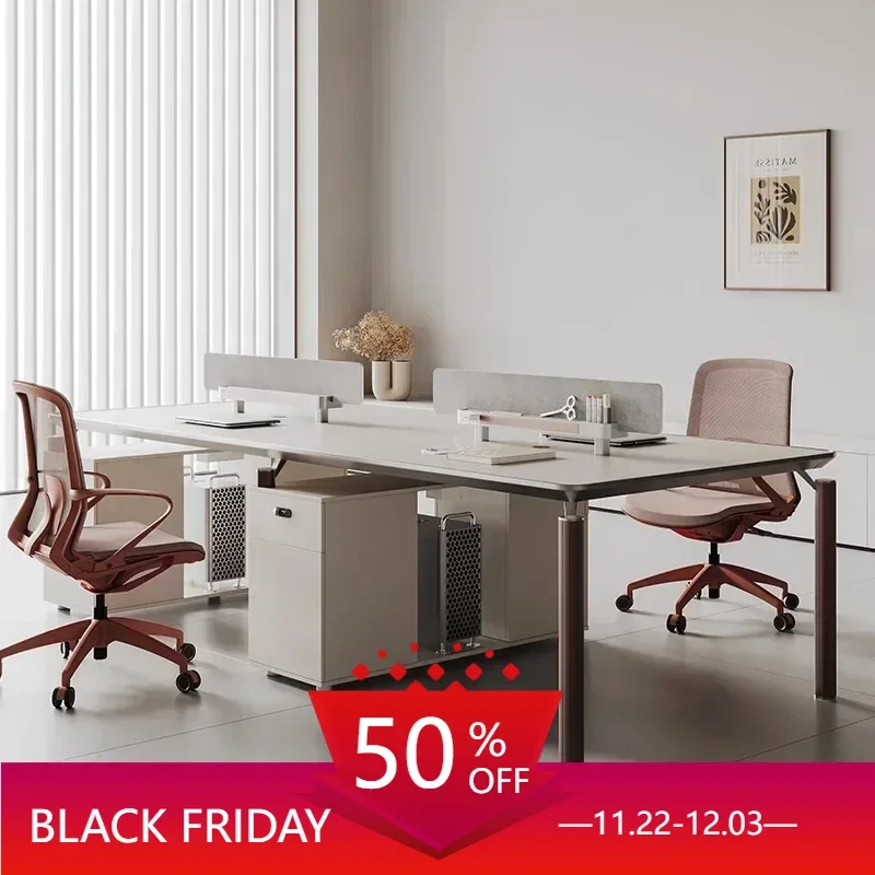 

Employee Fashion Office Desks Multiple Seats Originality Station Company Office Desks Bureau Meuble Working Equipment QF50OD