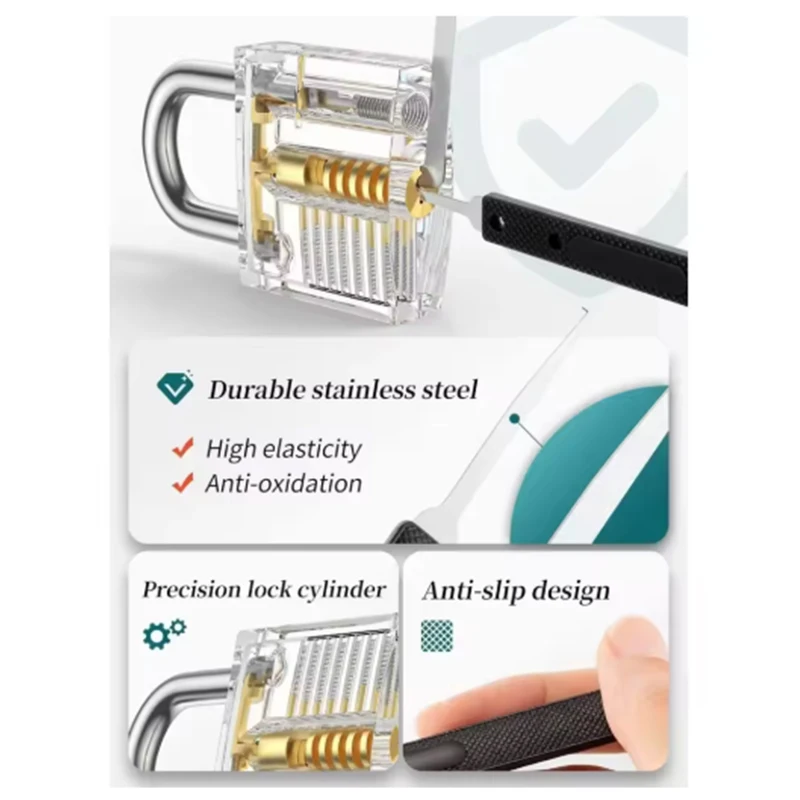 مجموعات مفاتيح مكونة من 18/32/33 قطعة: حلول مفاتيح مدمجة وكاملة للمنزل والسيارة والمكتب أدوات فتح القفل البسيط