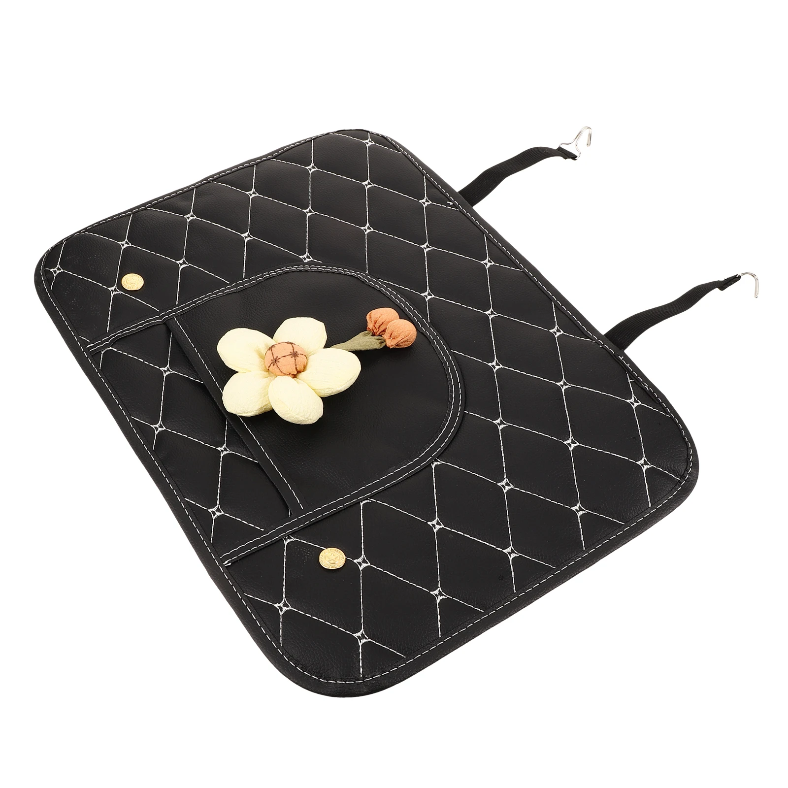

Car Kick Protector Flower Pattern Anti-kick Mats Rear Seat Covers Easy Waterproof Car