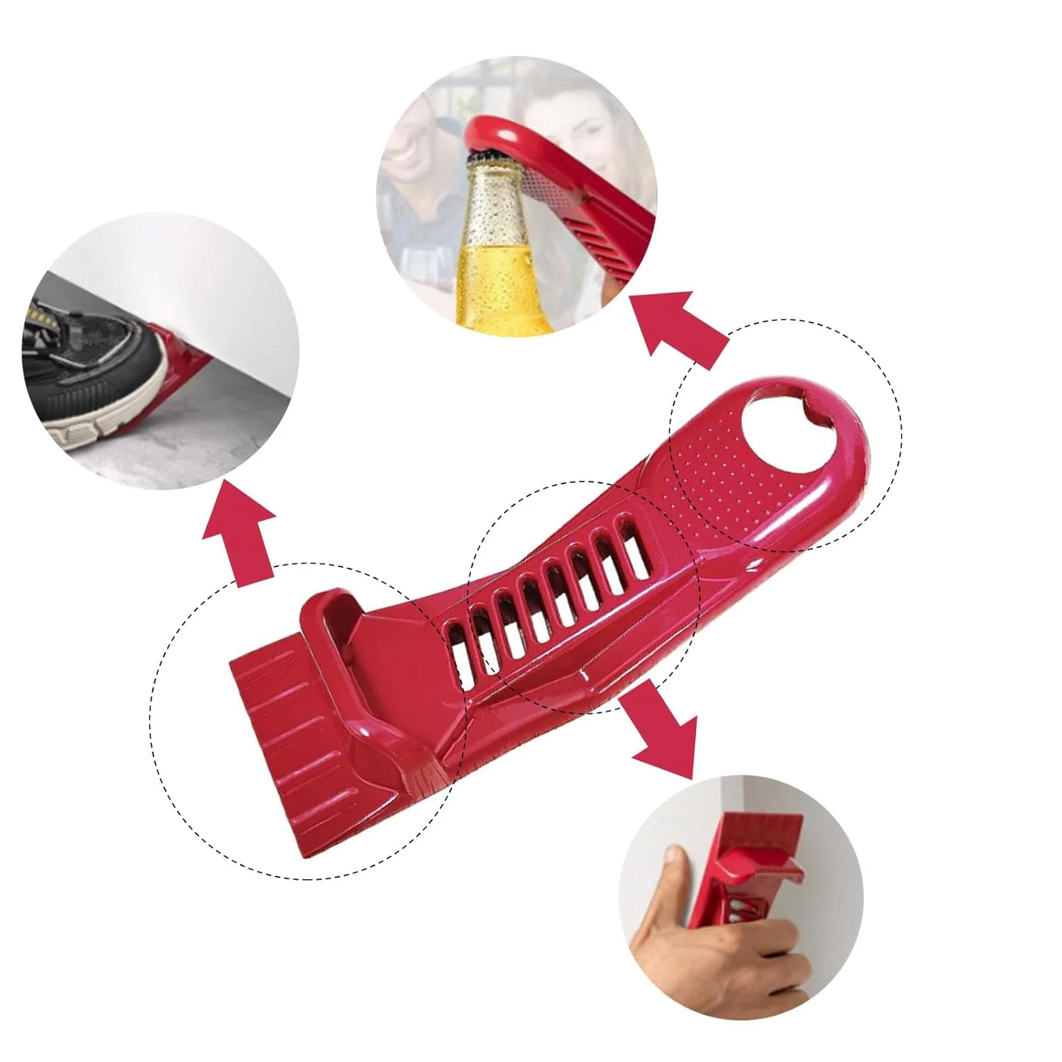 

Drywall Tool Drywall Lifter Edge Rasp Bottle Opener,Multi Tool for Wall Panels,Door Installation Kicker Accessories