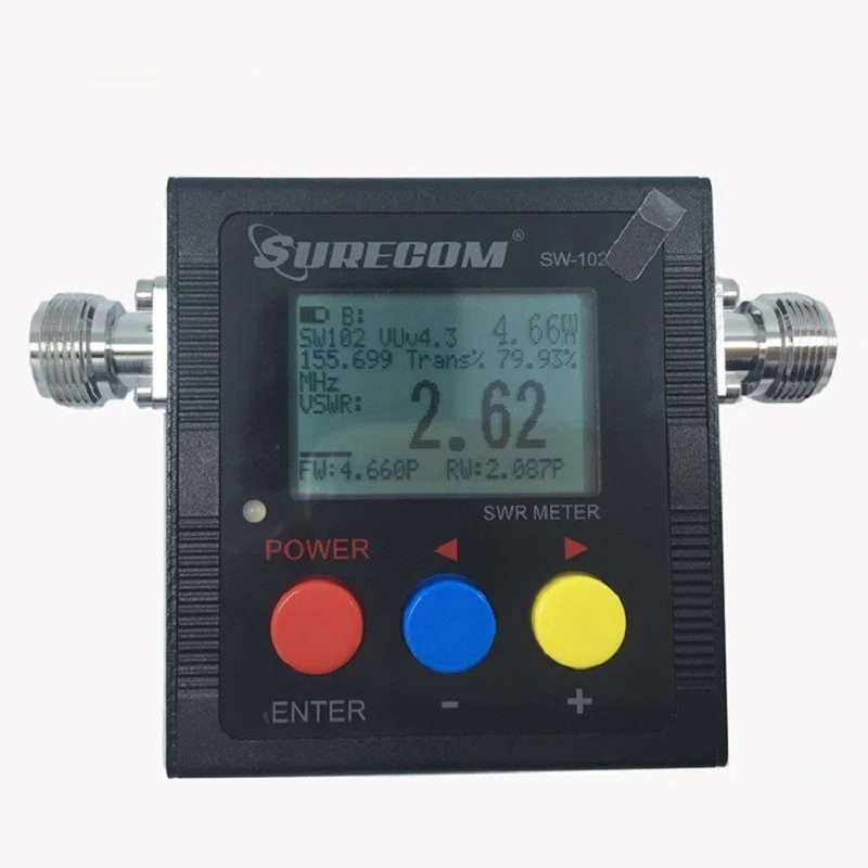 SW-102 Digital Antenna Power &SWR Meter VSWR 1.00-19.9 VHF/UHF 125-525MHz for Two Way Radio Ham Walkie Talkie Wholesale