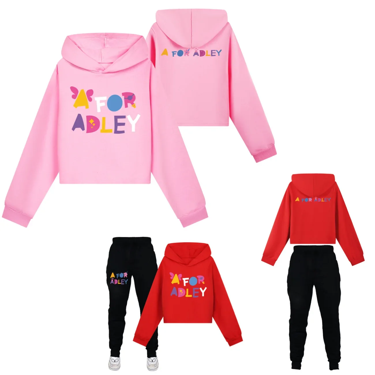 

Cropped Hoodies Girl Clothes Girls Hoodie Set Children A For Adley Clothing Spring Hoody Kids Long sleeve Casual Tops 1972