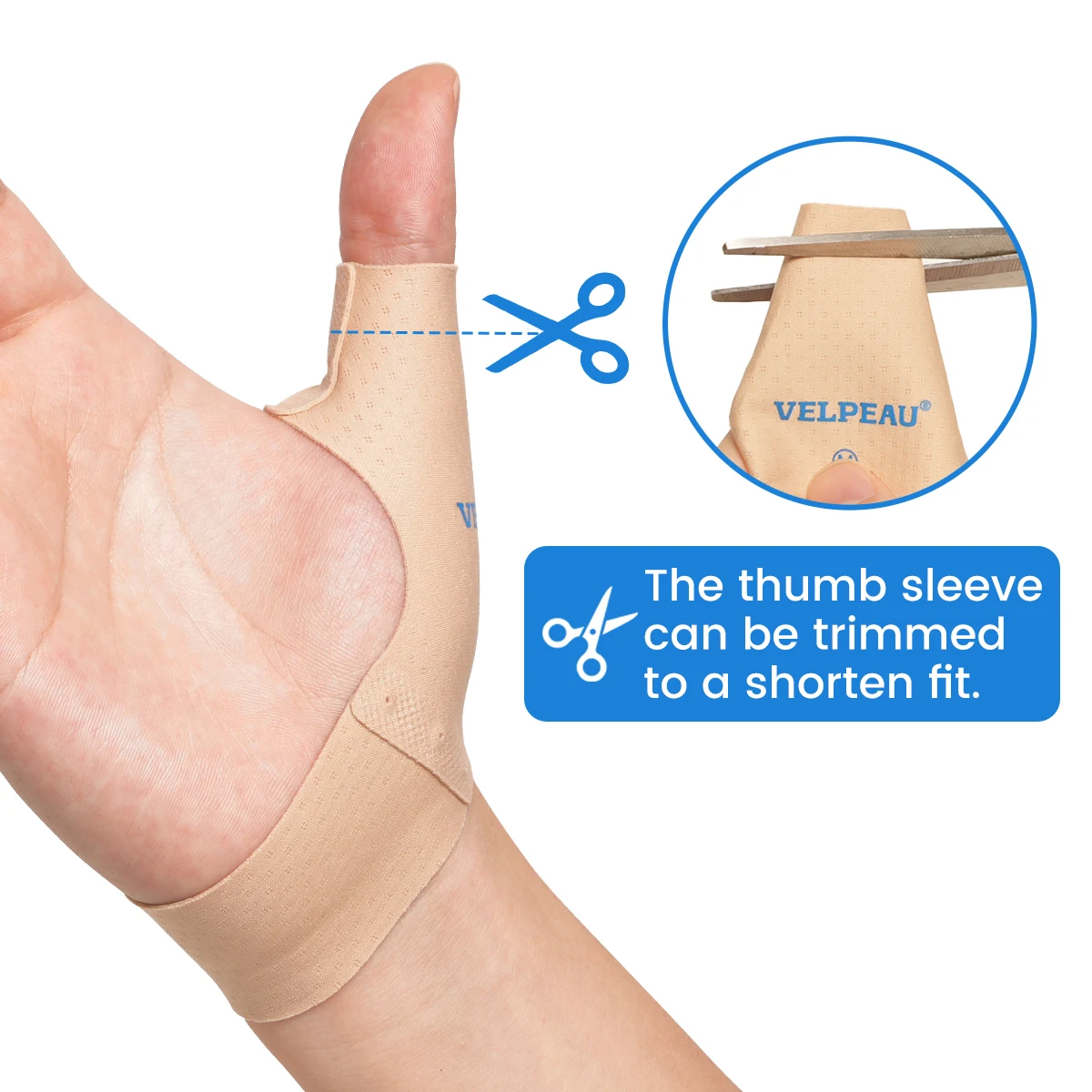 Medwell Elastic Thumb Support Brace, Left and Right Hand