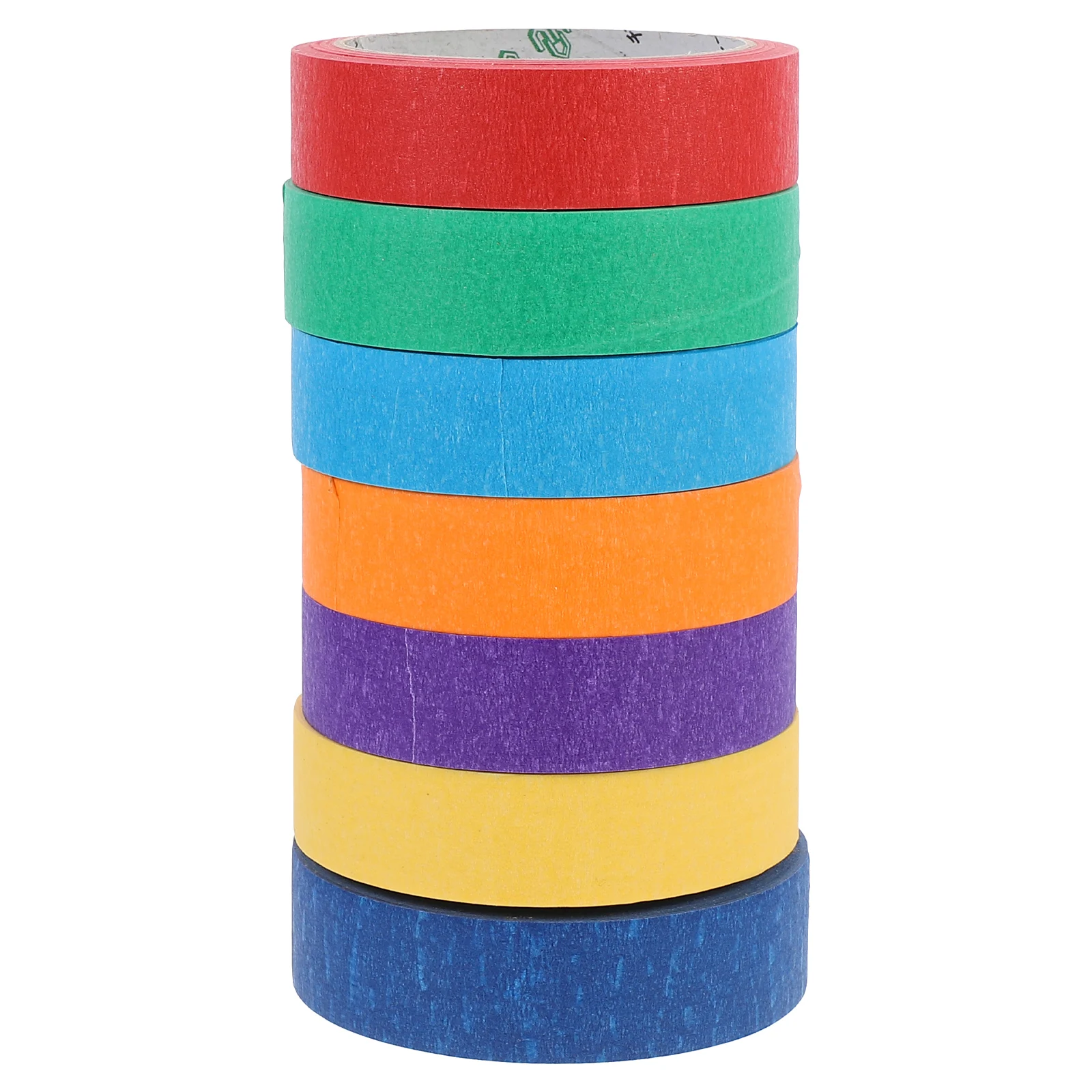 

7 Rolls White Colored Vinyl Masking Tapes Adhesive Paper Tape for Painting Walls Car Spraying Craft Projects