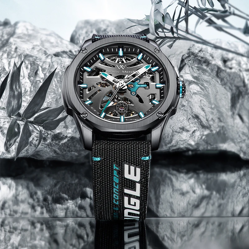 WM Watch Automatic Mechanical Watches Water Resistant Classic Casual Business Man Watch Welly Merck Watch WM079M