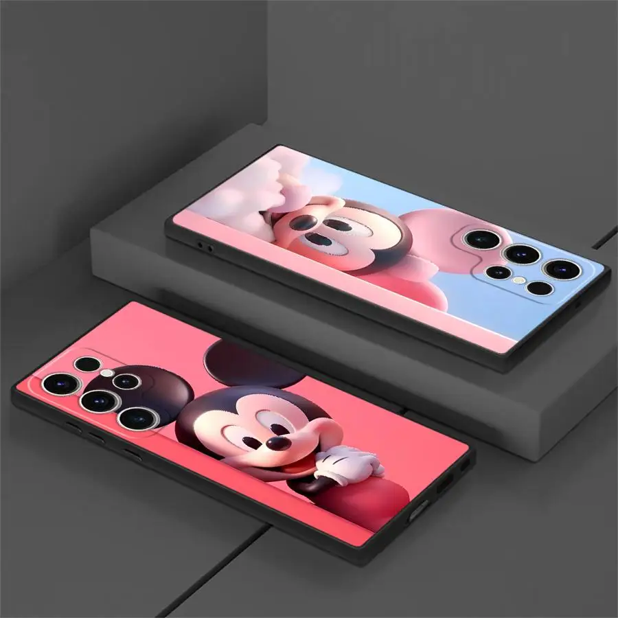 디즈니 미키 미니 마우스 휴대폰 케이스, 삼성 갤럭시 S22 플러스 S21 5G S21 FE S24 S25 울트라 S20 S23 울트라 S22 울트라 커버