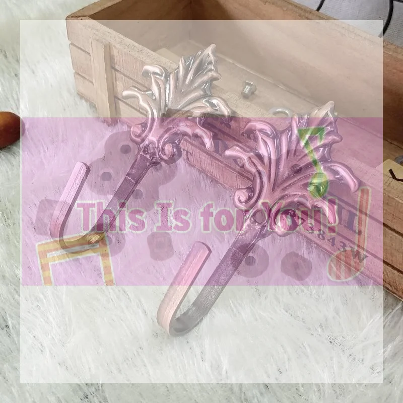【MA】Vintage Bronze Wall Hooks Carved Leaf Design Sturdy Metal Build For Coats Towels Bags Bathroom Entryway