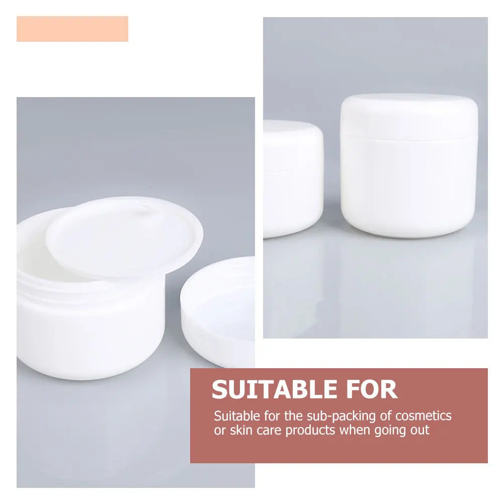 

10 Pcs Cream Boxes Portable Lightweight Leak Proof Refillable Containers Travel Camping Skincare Packaging Plastic Jars