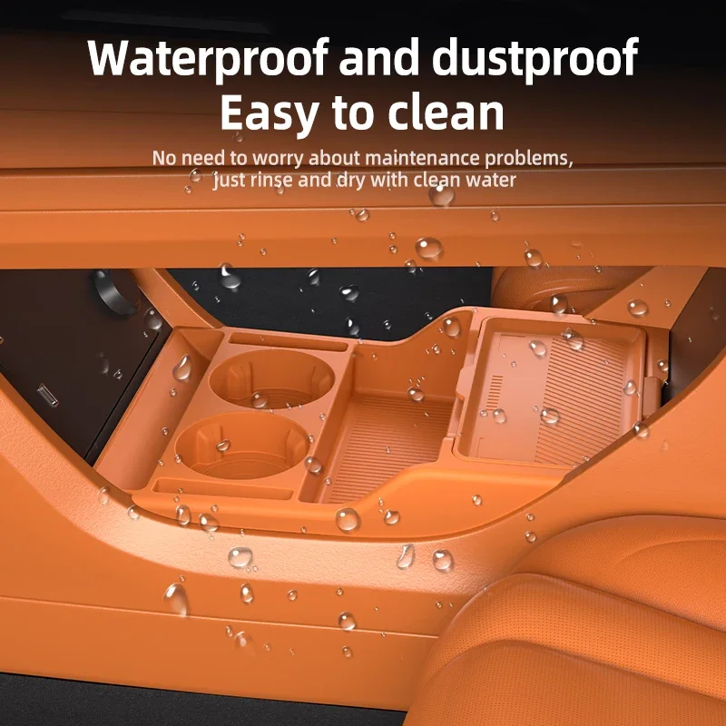 2025 For DONGFENG 007 Center Console Below Storage Box Central Control Organizer Mat Car Interior Silicone