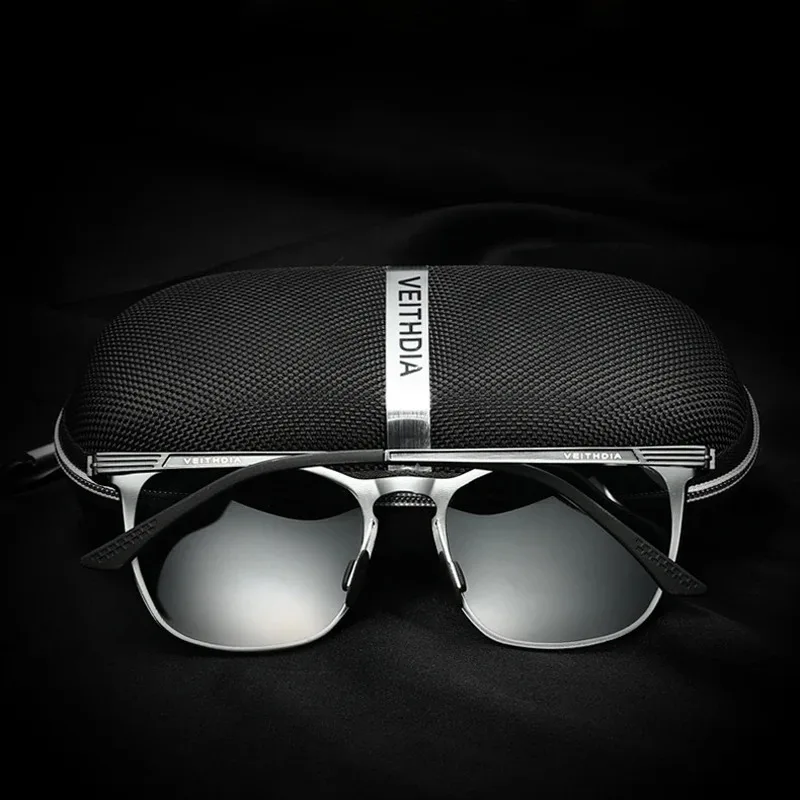 VEITHDIA Sunglasses Unisex Retro Aluminum Magnesium Brand Polarized Lens Vintage Eyewear Accessories Sun Glasses Men/Women V6630