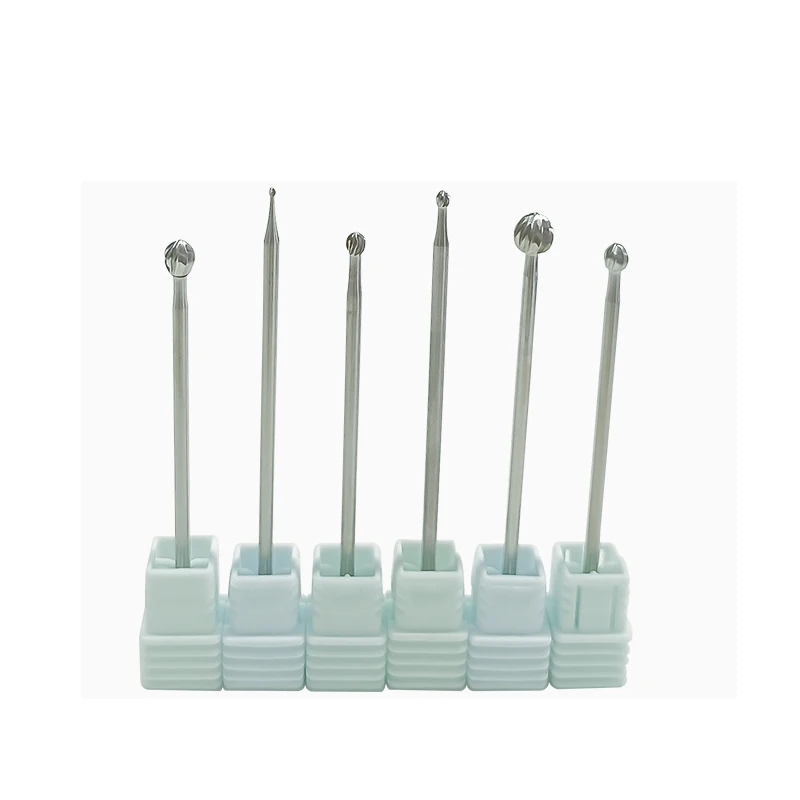 

GREATLH Dental Laboratory Materials Dental Tools Rotary Bur Carbon Steel Bur Spherical Needle