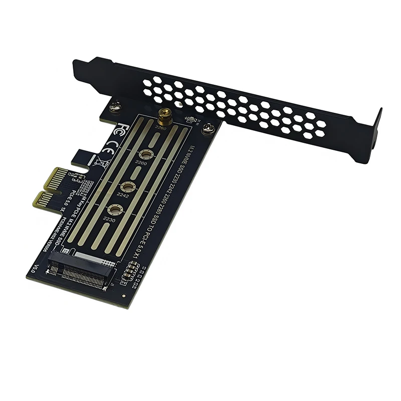 PCIE 5.0 X1 to M.2 NVME 확장 카드 라이저 PCI 익스프레스 X1 5.0 to M 키 컨버터 M2 SSD 어댑터 2230-2280 M.2 NVME SSD 지원