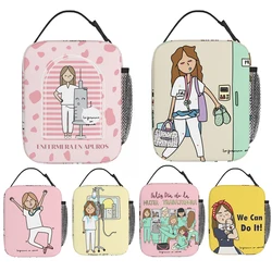 Doctor Nurse Healthy Lunch Bags Insulated Enfermera En Apuros Product Food Container Bag Thermal Cooler Lunch Box For Office