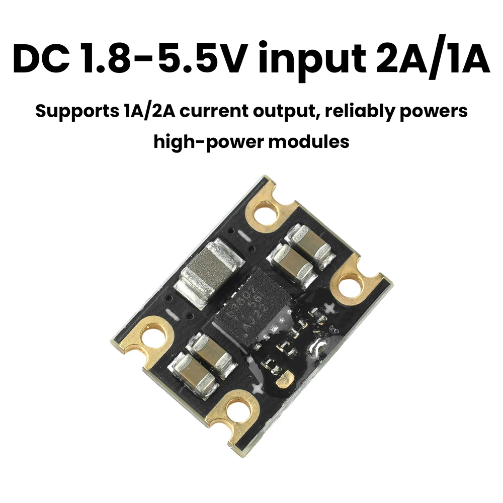 Módulo Conversor Buck-Boost TPS63802 para Bateria de Lítio, Fonte de Alimentação DC 1.8-5.5V para 3.3V/5V Step Up/Down