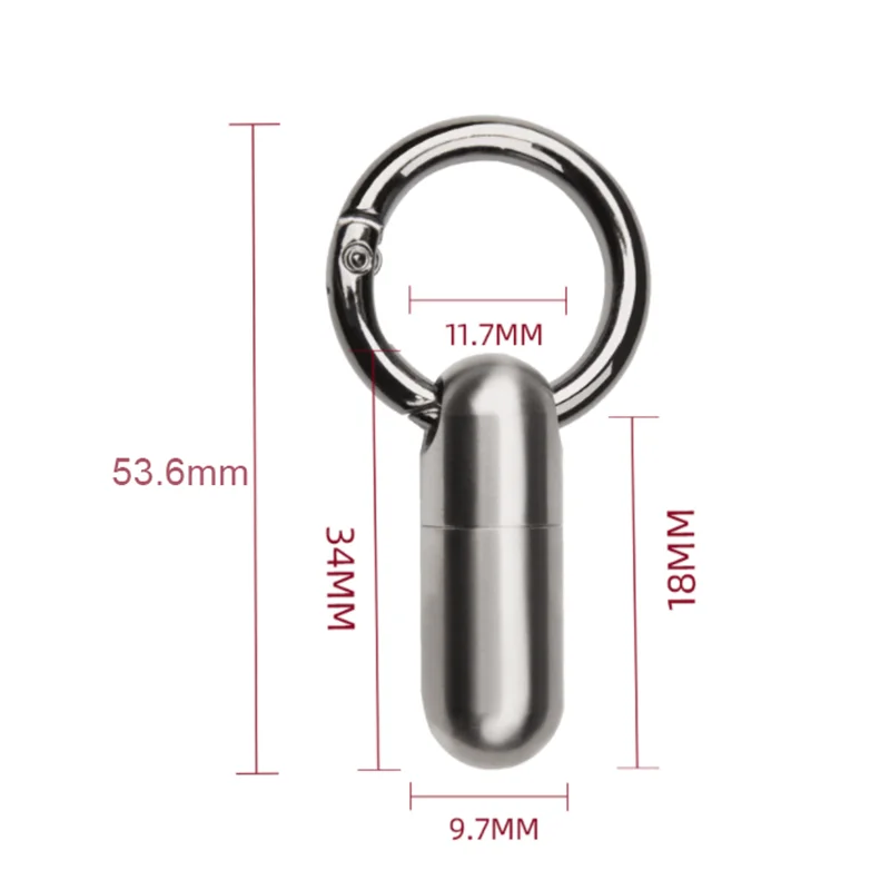 Handmade Limited Edition Pure Titanium Portable Small Pill Box Sealed Waterproof Keyring Mini Carry-on First Aid Pill Bottle Gif