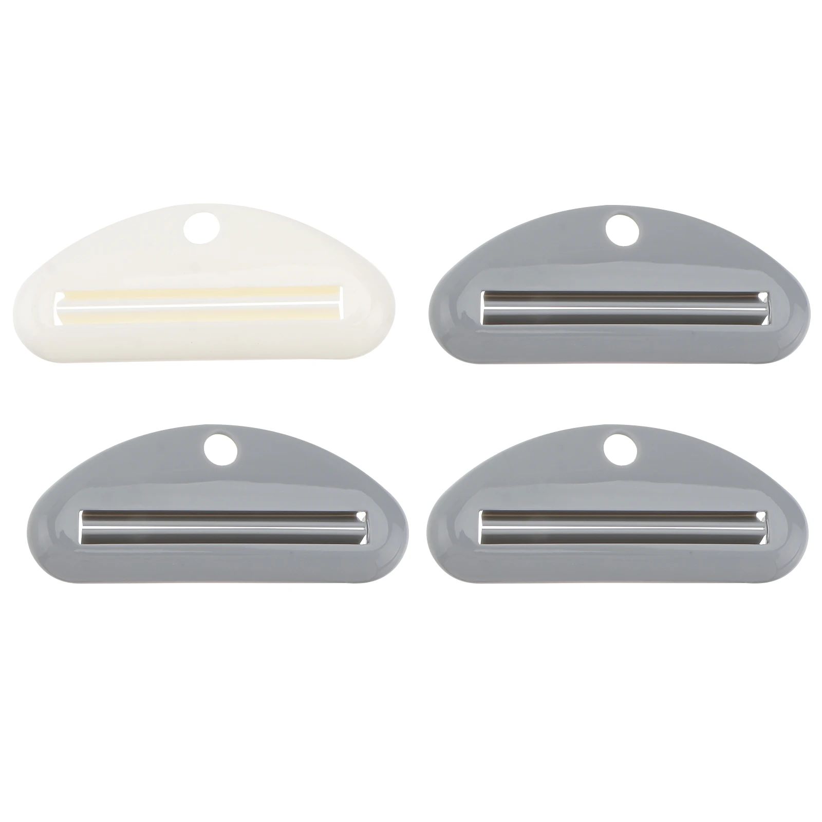 

4pcs Plastic Scraper Toothpaste Squeezer Durable ABS Material Easy Dispenser for Cream Tube Cleansing Saving Tool Home