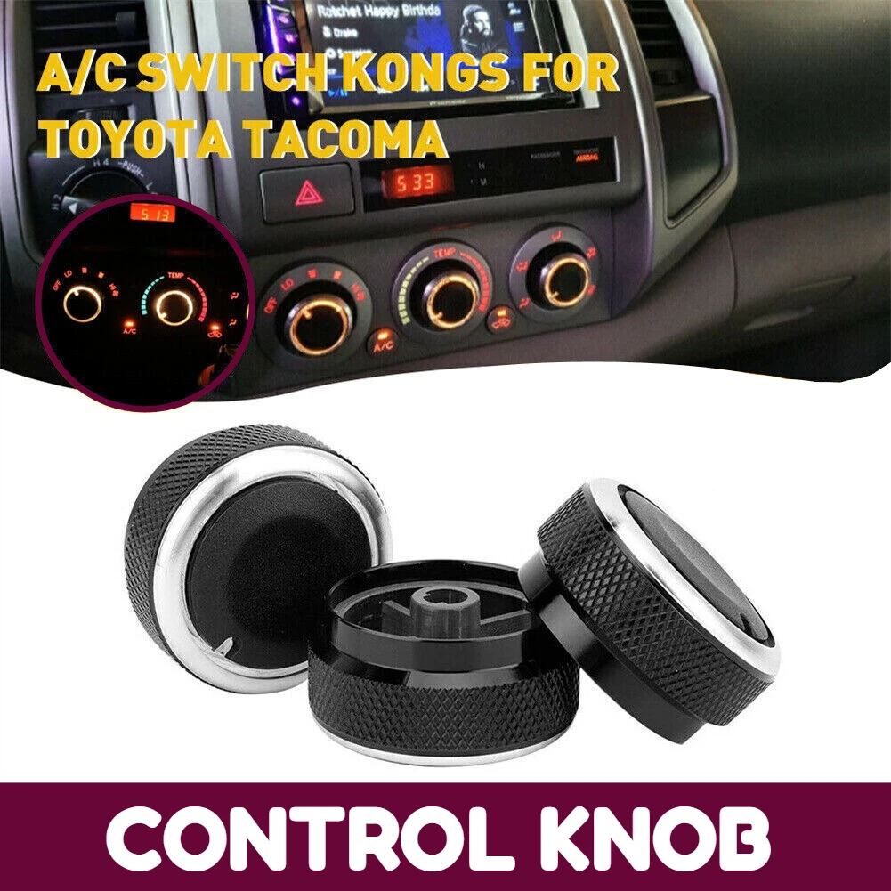 

For 2005-2015 Toyota Tacoma 3X Car Air Condition Switch Control A/C Knob Durable