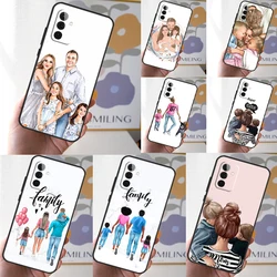 Mom Dad Daughter Son Phone Case For Samsung Galaxy A34 A54 A14 A53 A33 A13 A12 A32 A52 A15 A25 A35 A55 A71 A51