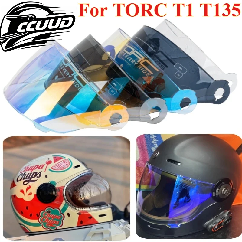 Brand New Fit for TORC T1 T135 Helmet Visor Original Lens Bubble Ordinary   Replacement TORC Visors Replacement Accessories