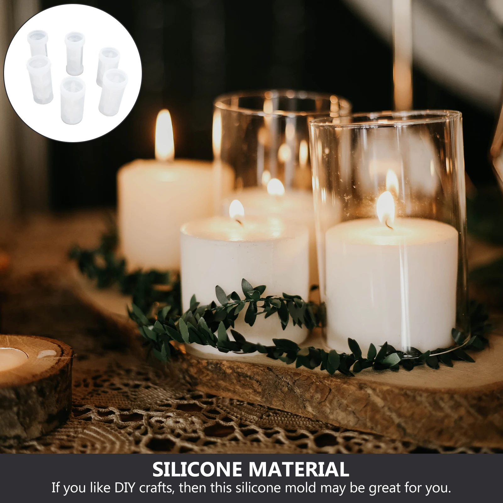 

6 шт. восковые формы в форме шахматной формы для свечей, силиконовые свечи ручной работы. Аромат