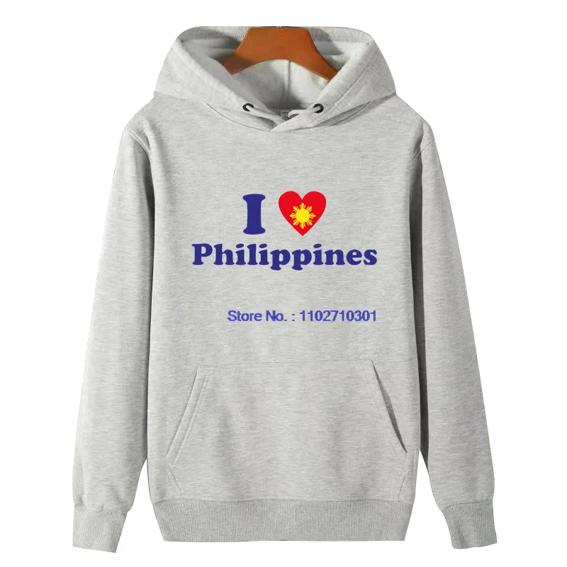 Winter Clothing Essentials For Men - Herenhoodie met opdruk 'I Love Philippines',