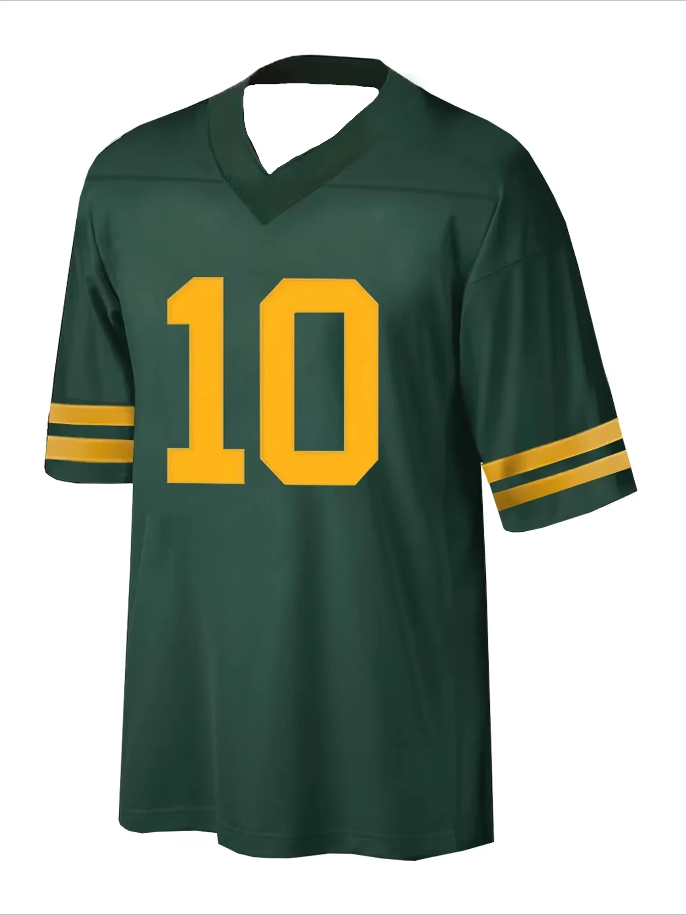 

American Football Jersey Training Wear Uniform #10 Outdoor Jersey Men Clothes V-Neck Drying and Breathable Tops Sweatshirt Moto