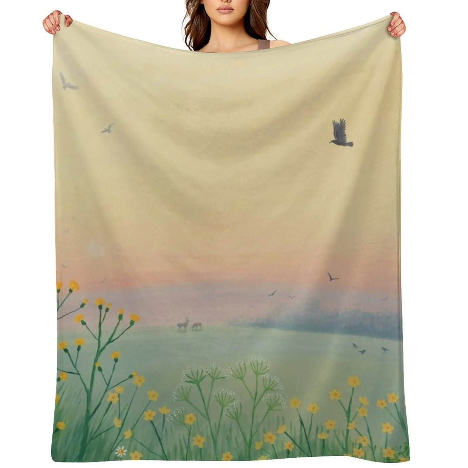 

Morning Haze Throw Blanket Softest Luxury manga For Decorative Sofa Blankets