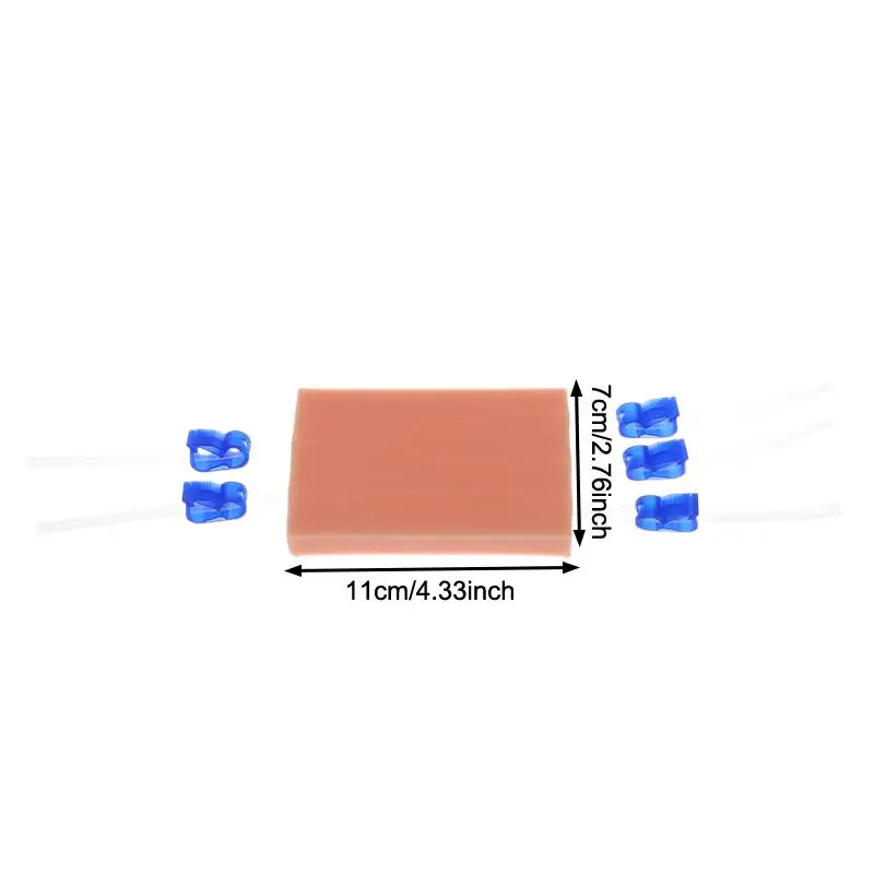 Injection Practice Pad Silicone Model for Wound Suture Blood Collection Return Kit Simulation for Nursing Medical Students