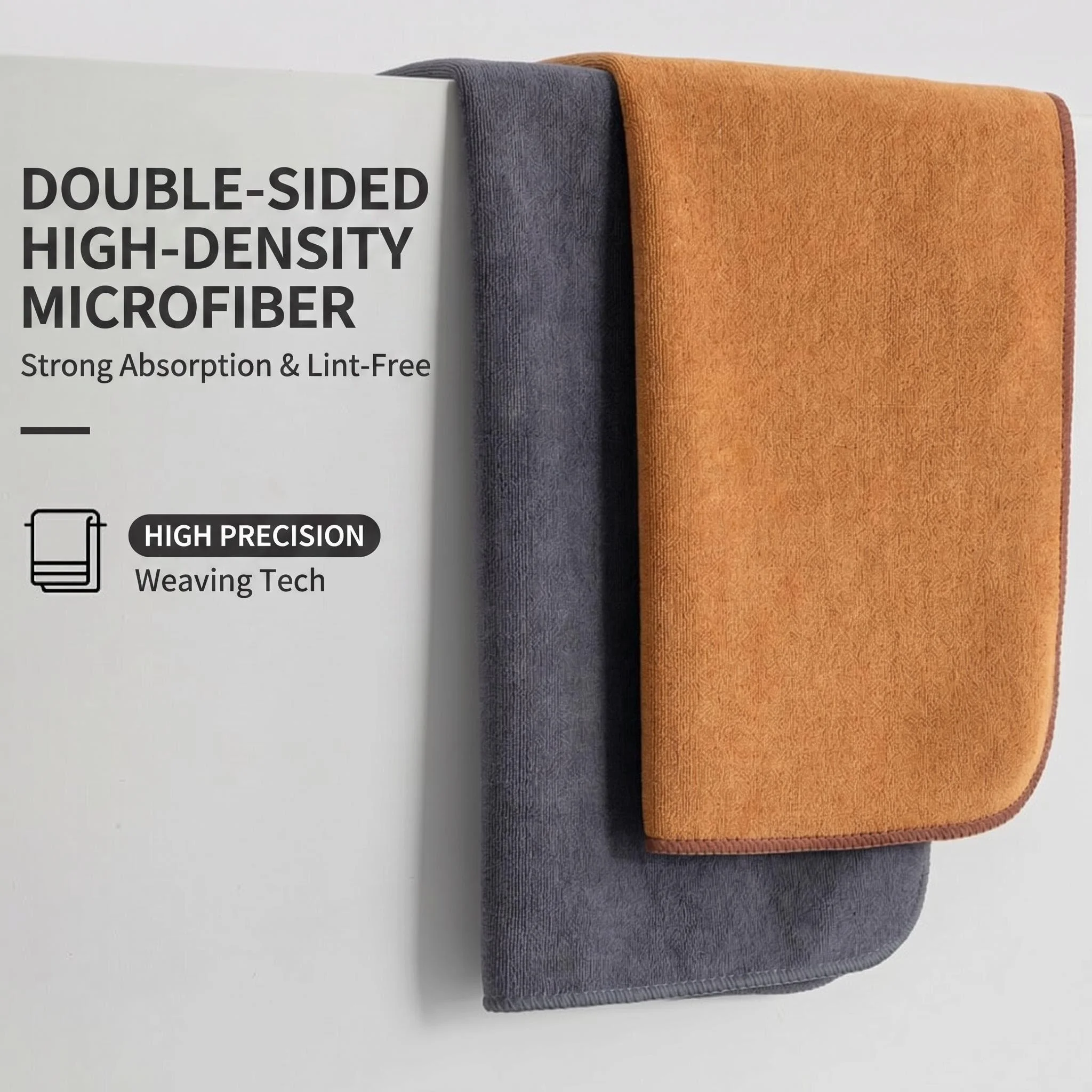 Microfiber Car Wash Towel Thickened Super Absorbent Drying Cloth Lint Free Double Sided Car Cleaning Towel Auto Detailing Cloth