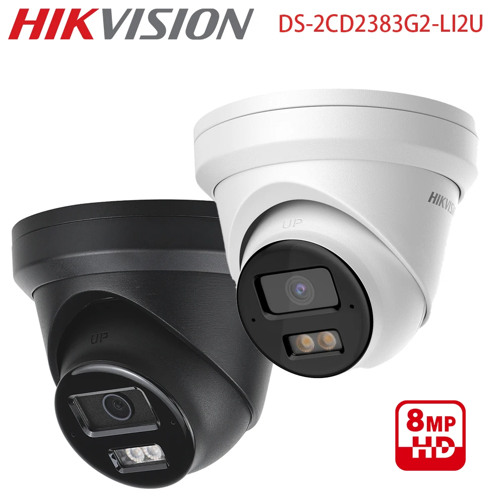 

Сетевая камера Hikvision DS-2CD2383G2-LI2U 8 Мп AcuSense Smart Hybrid Light с фиксированным объективом типа Turret для видеонаблюдения