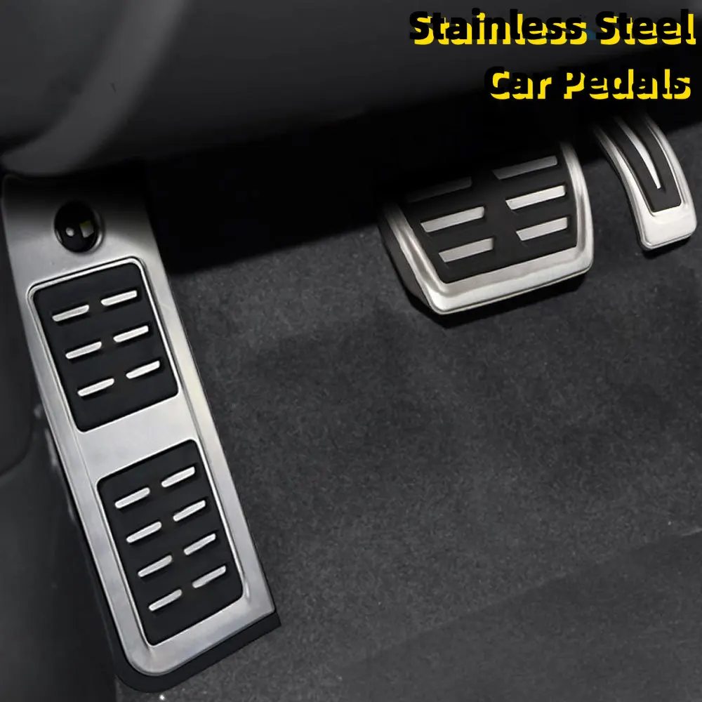 Car Styling Gas Brake Pedal Cover Treadle Footrest Non-Slip Accelerator Overlay Accessories For Audi Q5 SQ5 FY 2018 2019 LHD