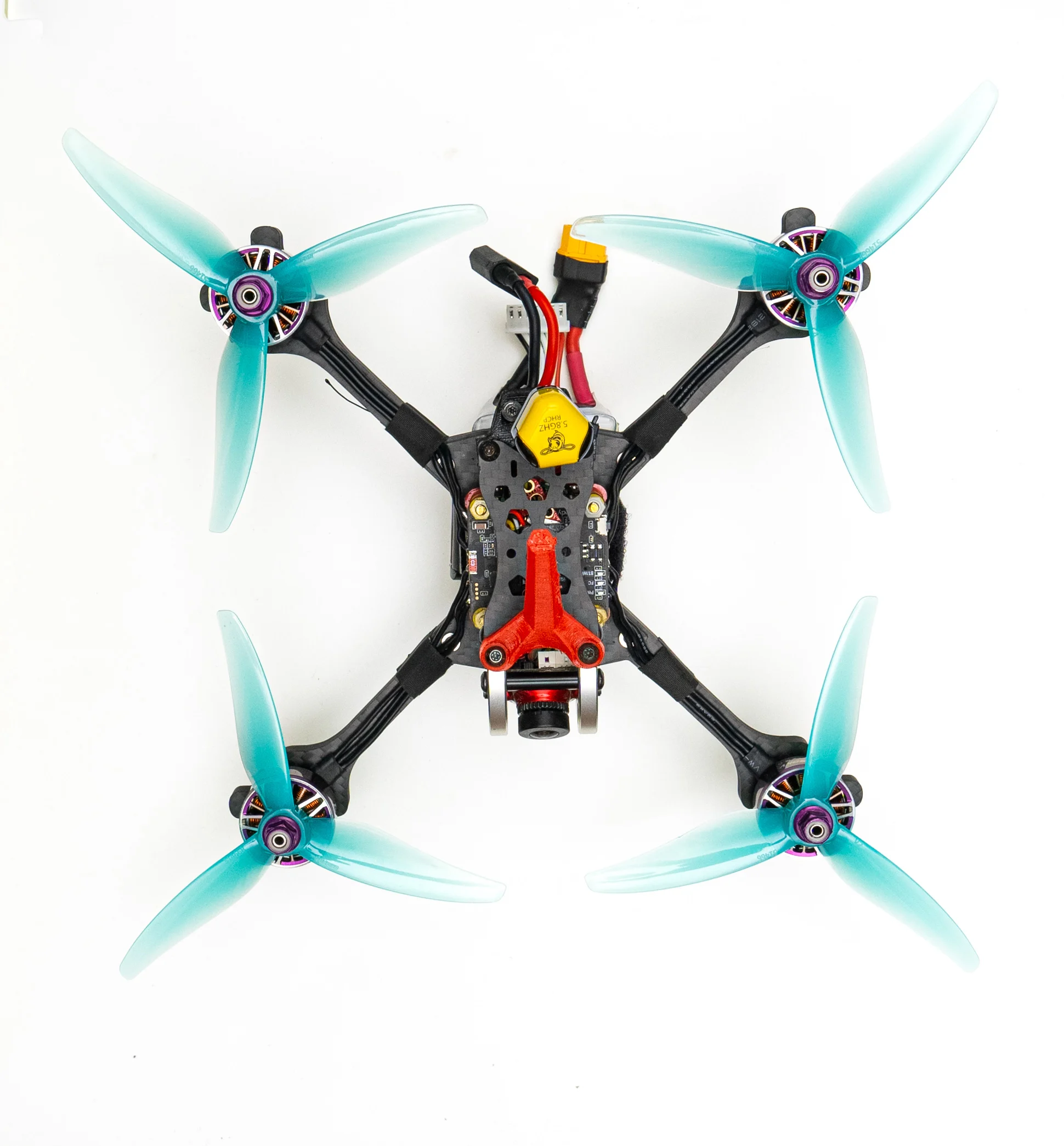 4PCS/ 2Pairs Gemfan 51466 V2 5 zoll 3 Klinge/Tri-Klinge Propeller Requisiten FPV Bürstenlosen motor Für FPV Racing Drone 6 Farben Gelb – Detail 14