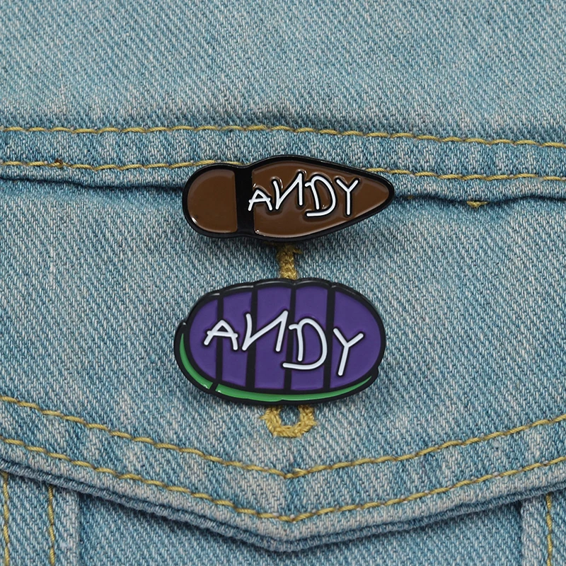Humorvolle und lustige Zitate Emaille Pin klassische Animation Gummisohle Spielzeug Metall Broschen Revers Abzeichen Schmuck Geschenk – Detail 9