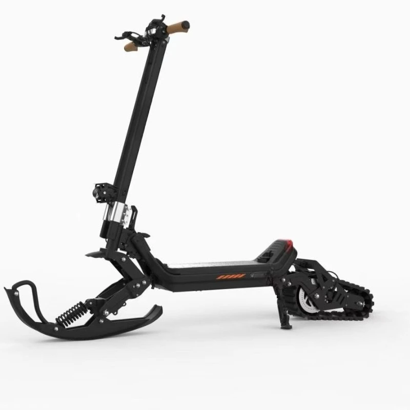 3-in-1 DIY Electric Snowmobile Foldable Snow Scooter Tracked Snowbike Winter Ski Sled All Terrain Off-Road E-Scooter for Adult
