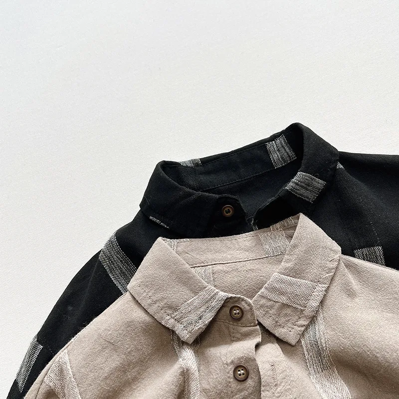 AYNIGIELL Frühling/Herbst Neue Jungen Hemd 1-6 Jahre Alte Jungen Koreanische Ausgabe Casual Top Hohe qualität Baumwolle Langarm Strickjacke – Detail 11