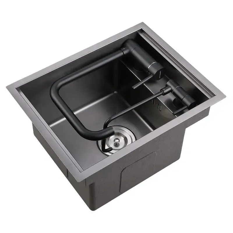 

Nano finish Black Bar 304 Stainless Steel Handmade Hidden Kitchen Sink