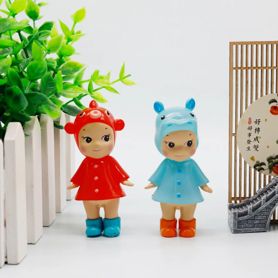 سلسلة I LOVE RAINY DAY - صندوق أعمى قابل للجمع (6 أنماط) لتزيين شاشة الهاتف - هدية غامضة لطيفة لعيد الميلاد والحفلات