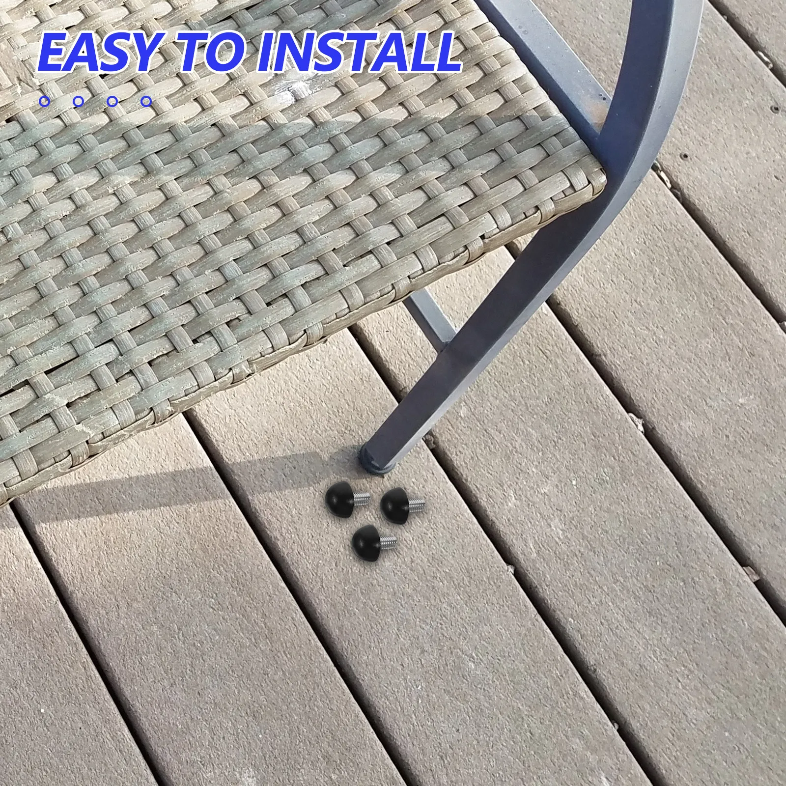 

48Pcs Adjustable Threaded Table Feet M8x15mm Height Adjustable Leveling Feet for Office Bedroom Living Room Furniture