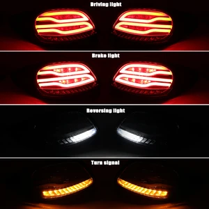 LED LED LED SMOKED FOR PEUGEOT 206, 206CC, 2004-2008, DYNAMIC LED SIGNAL LIGHTS, REVERSE BRAKE, STOP FOG LAMP 12 Main Sales Led Lad Lantern Peugeot 206 - №4