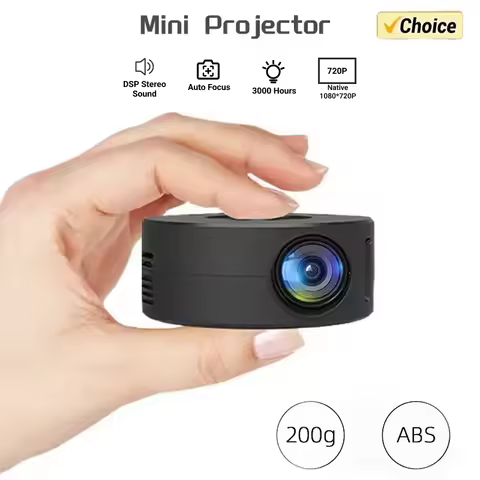 YT200 Smart Projector Auto Focus LED HD Projetor Supports Decoding 1080P Videos Android Home Cinema Outdoor Portable Projetor