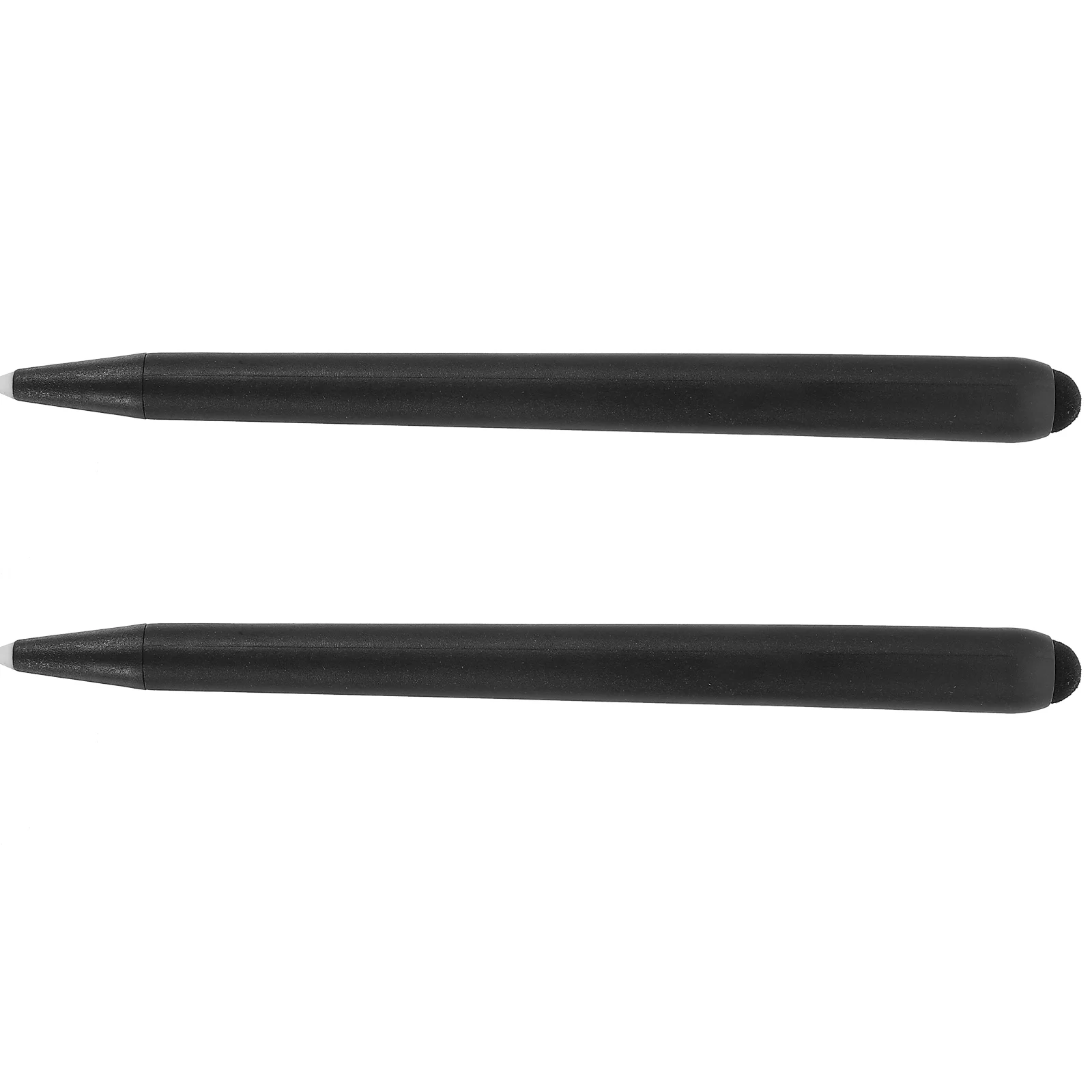 

2 Pcs Screen Special Stylus Double-headed Design Handwriting Touch Pen (black Pen) Capacitive Portable Abs Whiteboard