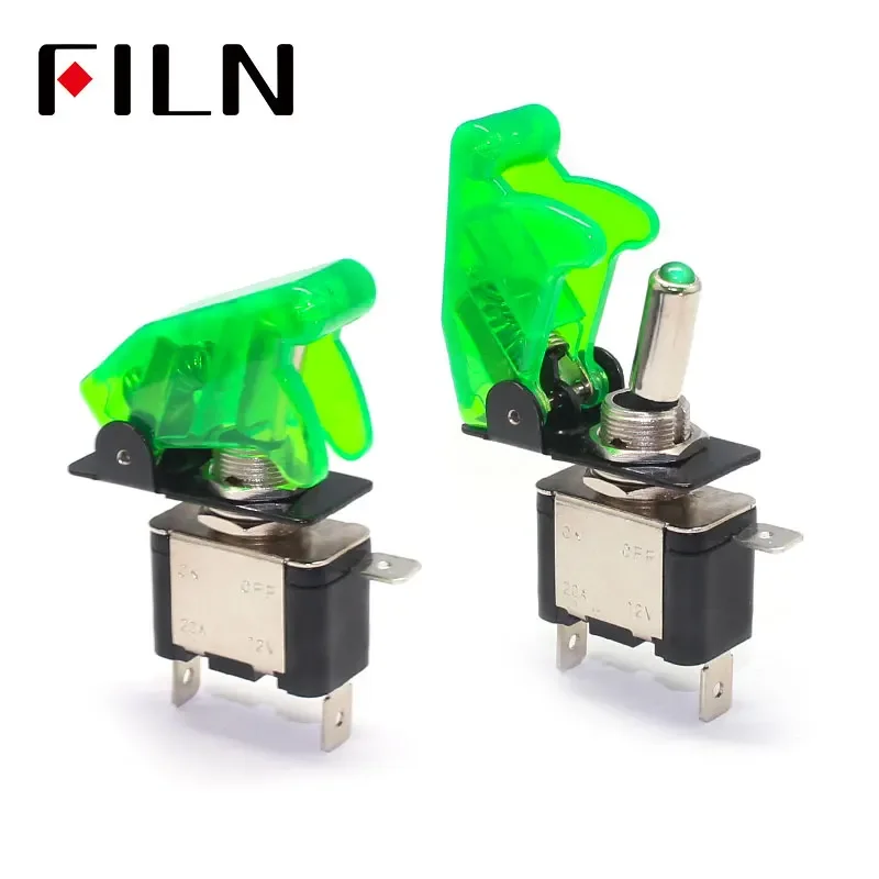 12V 20A Licht Kippschalter LKW Anhänger Zubehör LED Licht Zündungen Boost Marine Boot Racing Auto Schalter SPST Kippschalter – Detail 8