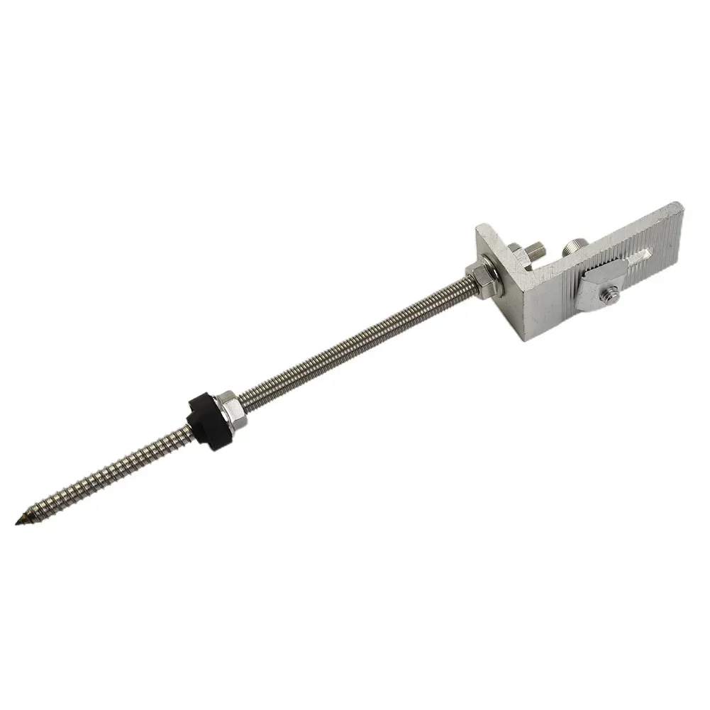 Brackets Pole Screws Sliver Solar Stick Screw Trapezoidal PV Roof Fixture Sheet Metal 200/250mm Aluminium Alloy